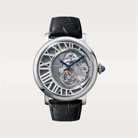 rotonde de cartier flying tourbillon reversed dial watch|Rotonde de Cartier Flying Tourbillon Reversed Dial watch.